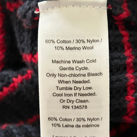 Vineyard Vines Break Stripe Lattice Crew Cotton Merino Wool Sweater - Size M - Picture 10 of 10